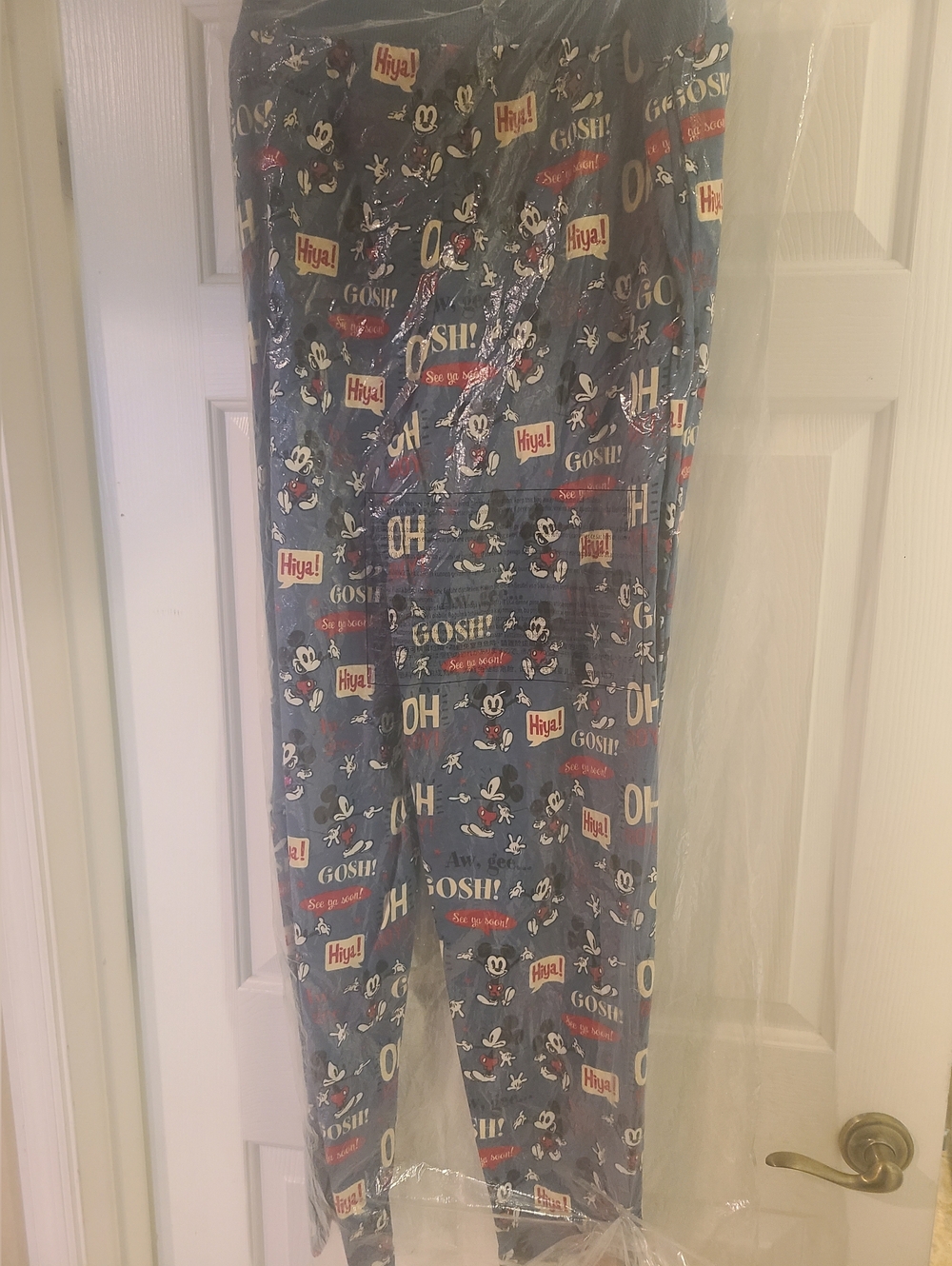 NWT Disney Parks Lounge Pajama Pants Men's  2XL Blue Mickey Mouse, New